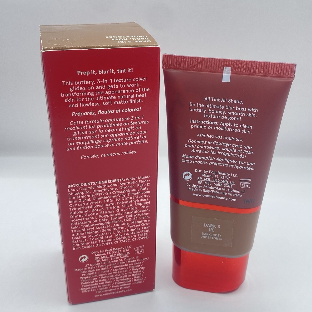 ONE/SIZE Turn Up The Base BBB Beauty Blur Balm Dark 3 (R) Rosy 1oz NIB - Picture 3 of 9